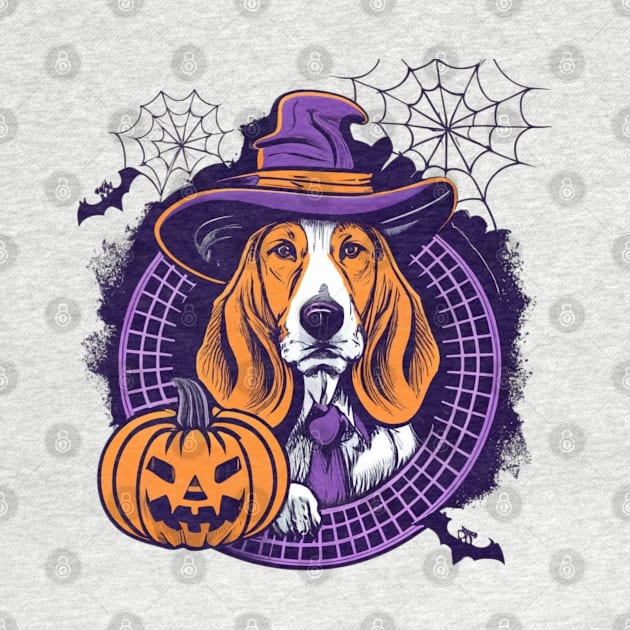 Basset Hound Pumpkin by BukovskyART